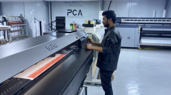 Dynagraph delivers the first  Brother WF1-L640 Latex Wide-Format Printer To Private Collections